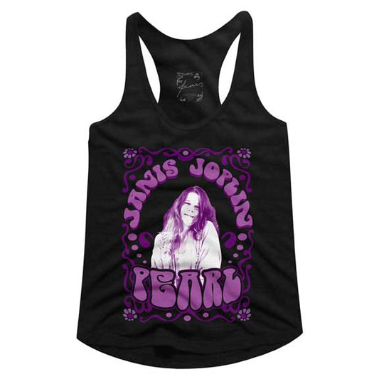 Janis Joplin Juniors Racerback Tank