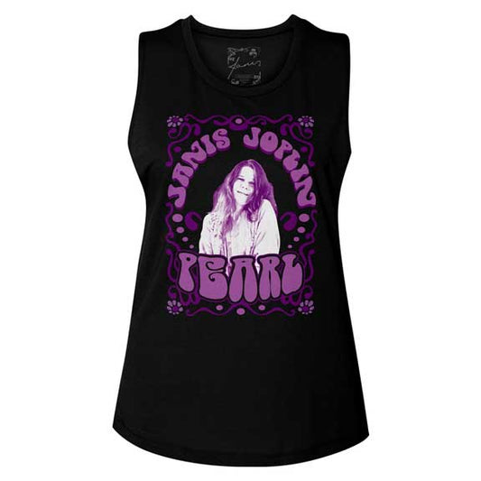 Janis Joplin Juniors Muscle Tank