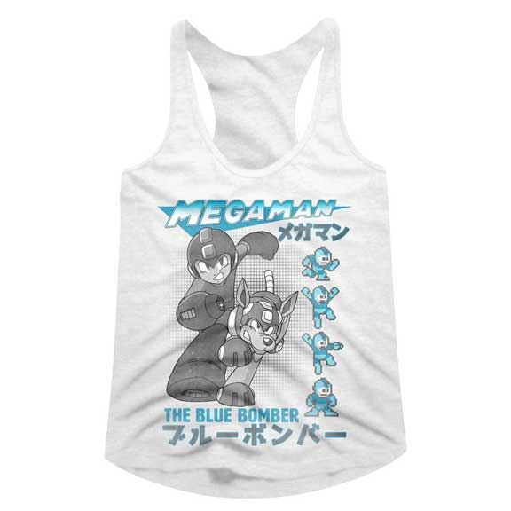 Mega Man Juniors Racerback Tank