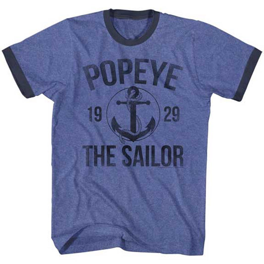 Popeye Adult Lightweight Ringer T-Shirt