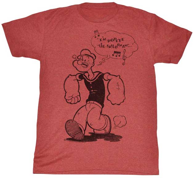 Popeye Adult Lightweight T-Shirt