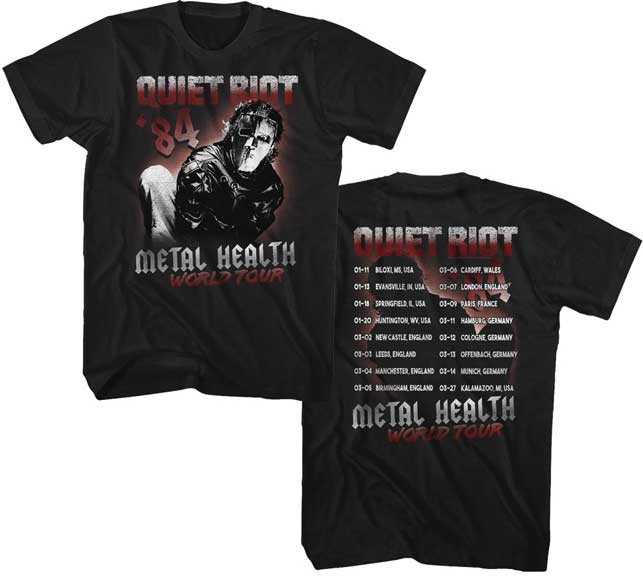 Quiet Riot '84 World Tour Mens Lightweight T-Shirt