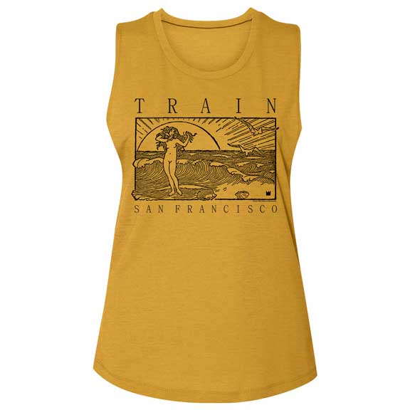 Train Juniors Slub Sleeveless Crew Neck T-Shirt