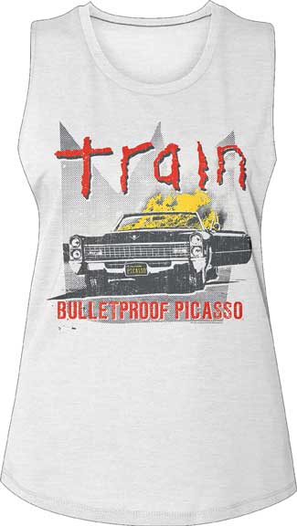 Train Juniors Slub Sleeveless Crew Neck T-Shirt