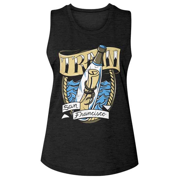 Train Juniors Slub Sleeveless Crew Neck T-Shirt