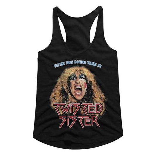 Twisted Sister Juniors Racerback Tank