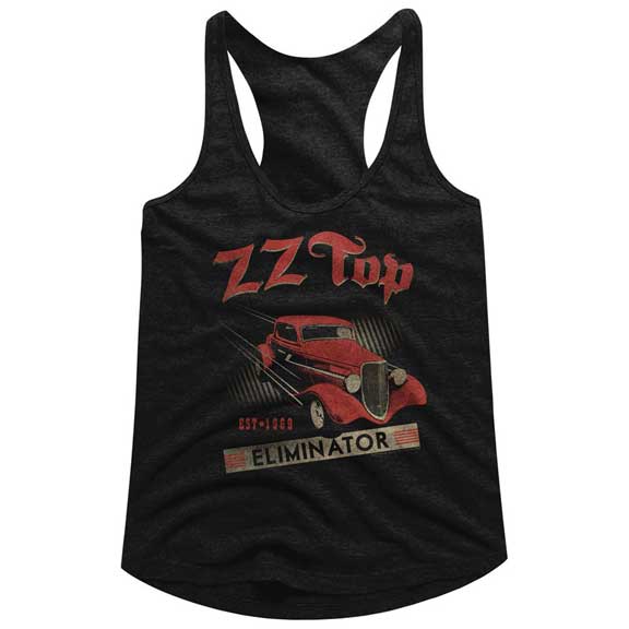 ZZ Top Juniors Raw Edge Racerback Tank