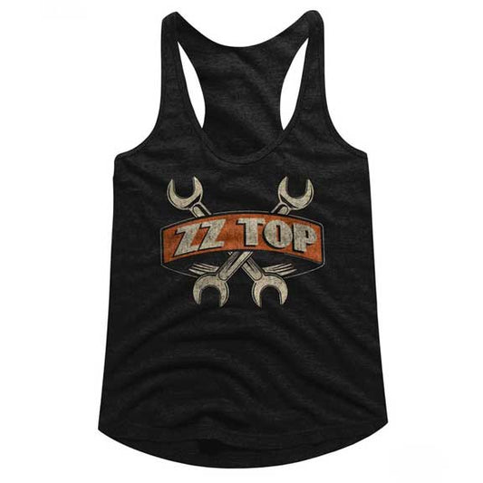 ZZ Top Juniors Raw Edge Racerback Tank