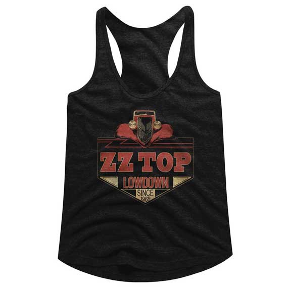 ZZ Top Juniors Raw Edge Racerback Tank